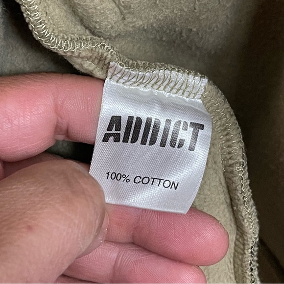 Addict Camouflage heavy cotton full zip Jacket Camo Sz L - Picture 5 of 9